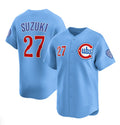 Colte Chicago Cubs #27 Seiya Suzuki Blue  2024-25 2nd Alternate Limited Stitched Jersey