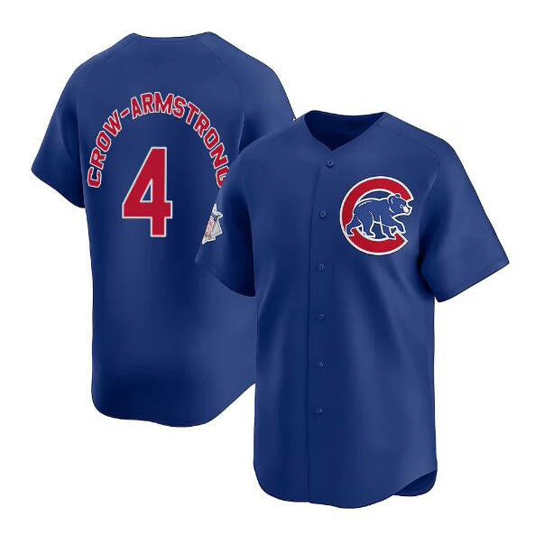 Colte Chicago Cubs #4 Pete Crow-Armstrong Royal  Limited Stitched Jersey