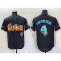 Colte Chicago Cubs #4 Pete Crow-Armstrong Black  'Graffiti North Side Edition' Vapor Premier Limited Stitched Jersey