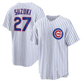 Colte Chicago Cubs #27 Seiya Suzuki White  Home Replica Jersey