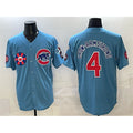 Colte Chicago Cubs #4 Pete Crow-Armstrong Blue  2025 Tokyo Series 2nd Alternate Limited Stitched Jersey 2