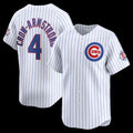 Colte Chicago Cubs #4 Pete Crow-Armstrong White  150th Anniversary Limited Jersey