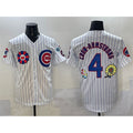 Colte Chicago Cubs #4 Pete Crow-Armstrong White  2025 Tokyo Series Limited Stitched Jersey