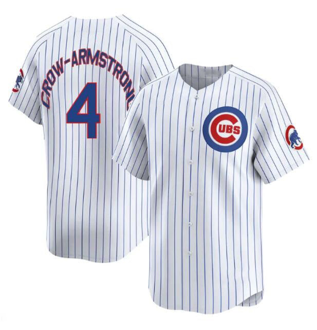 Colte Chicago Cubs #4 Pete Crow-Armstrong White  Home Limited Stitched Jersey