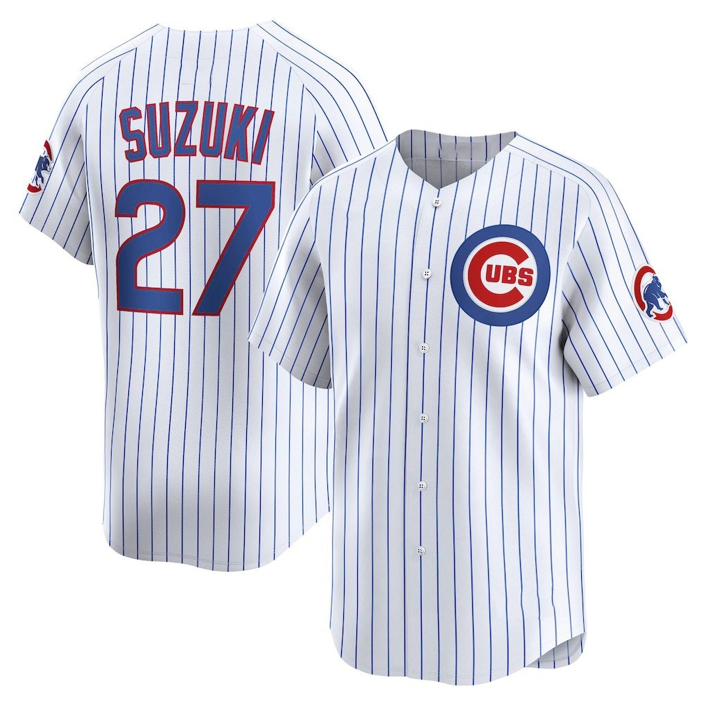 Colte Chicago Cubs #27 Seiya Suzuki White  Home Limited Player Jersey