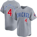 Colte Chicago Cubs #4 Pete Crow-Armstrong Gray  Limited Stitched Jersey