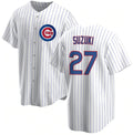 Colte Chicago Cubs #27 Seiya Suzuki White  Cool Base Stitched Jersey