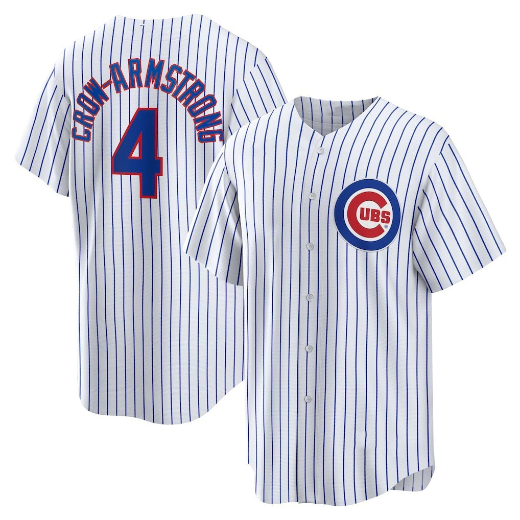 Colte Chicago Cubs #4 Pete Crow-Armstrong White  Home Replica Jersey